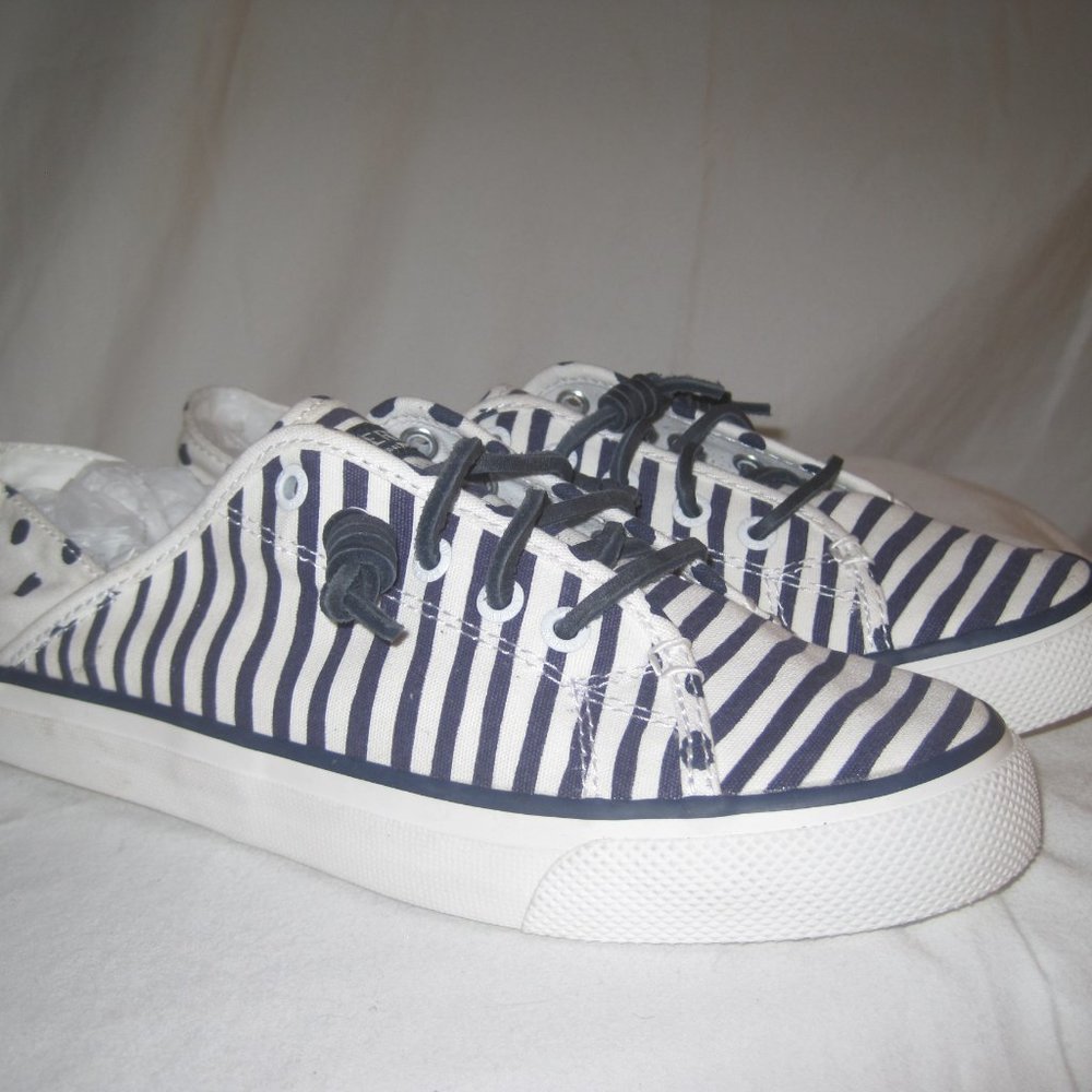 Sperry Seacoast Isle Striped Boat Shoes Women's 8M